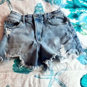 Kendall & Kylie Blue Distressed Jean Shorts